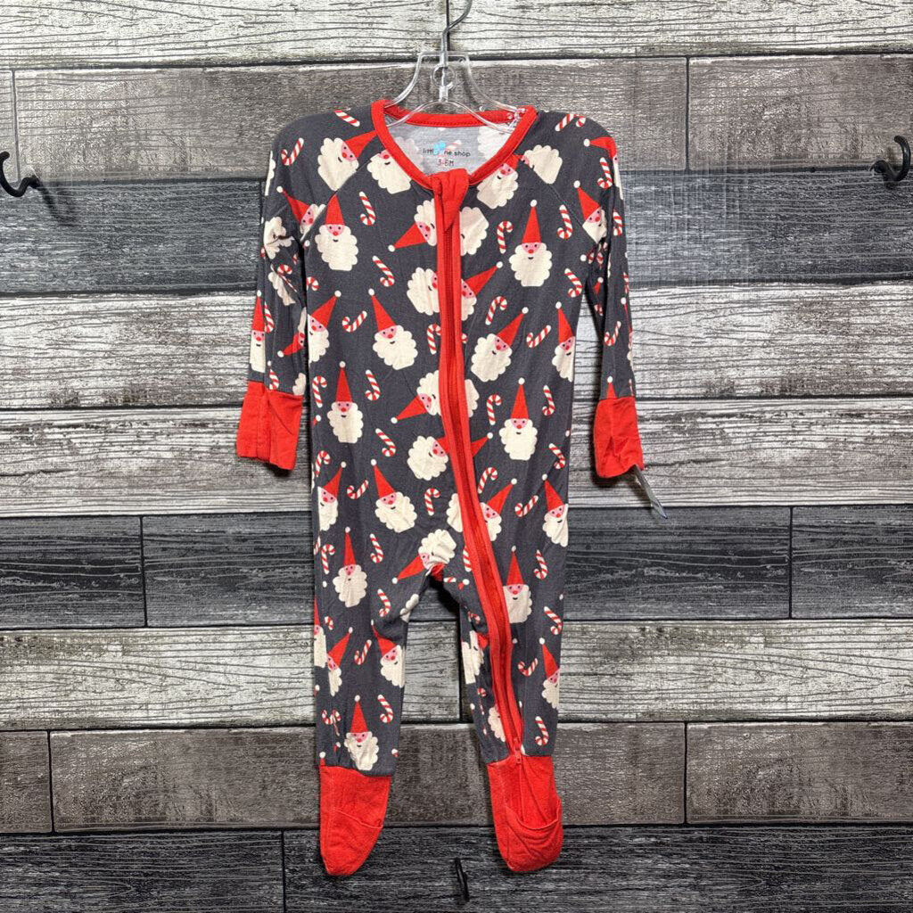 ONE LITTLE SHOP BAMBOO 1PC HOLIDAY PJ 3-6 MO