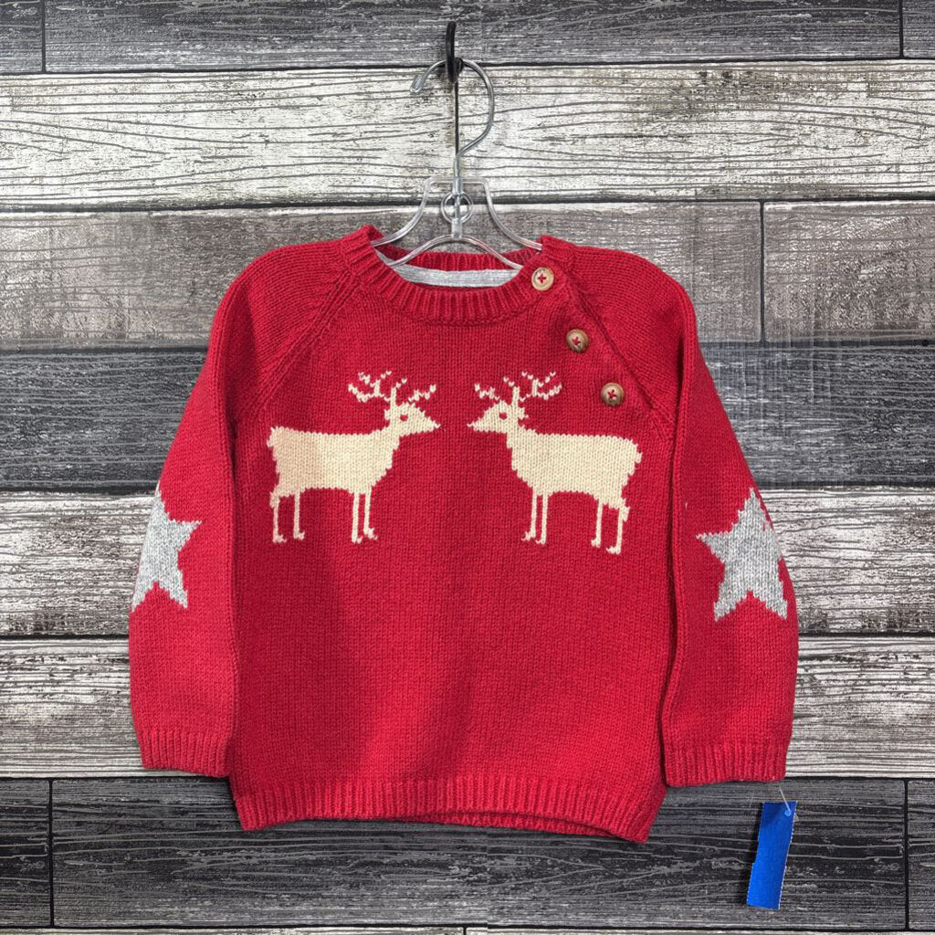 MINI BODEN HOLIDAY SWEATER 18-24 MO