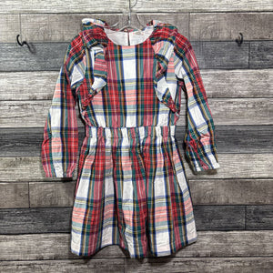 CREWCUTS LS PLAID DRESS 8