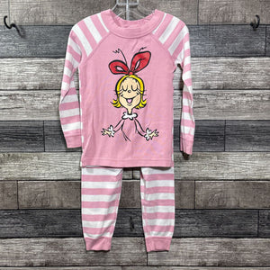 HANNA 2PC ORGANIC HOLIDAY PJ - GRINCH 100 / 4