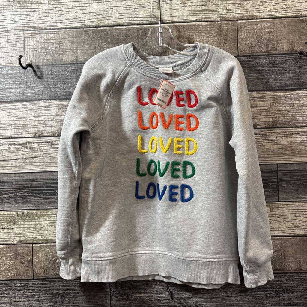 HANNA EMBROIDERED LOVED SWEATSHIRT 140 / 10