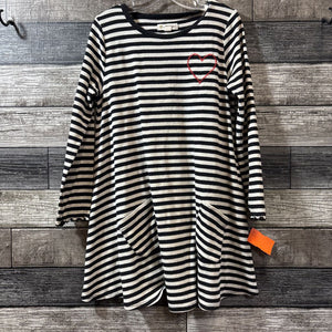 TUCKER + TATE LS STRIPED SWING DRESS 6