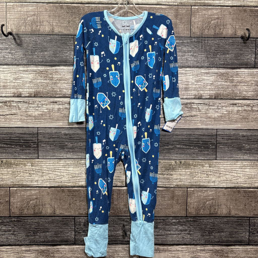 LITTLE SLEEPIES BAMBOO HOLIDAY PJ 6-12 MO