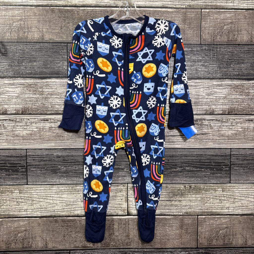 LITTLE SLEEPIES BAMBOO HOLIDAY PJ 0-3 MO