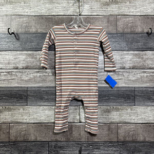 QUINCY MAE ORGANIC COTTON LS ROMPER 3-6 MO