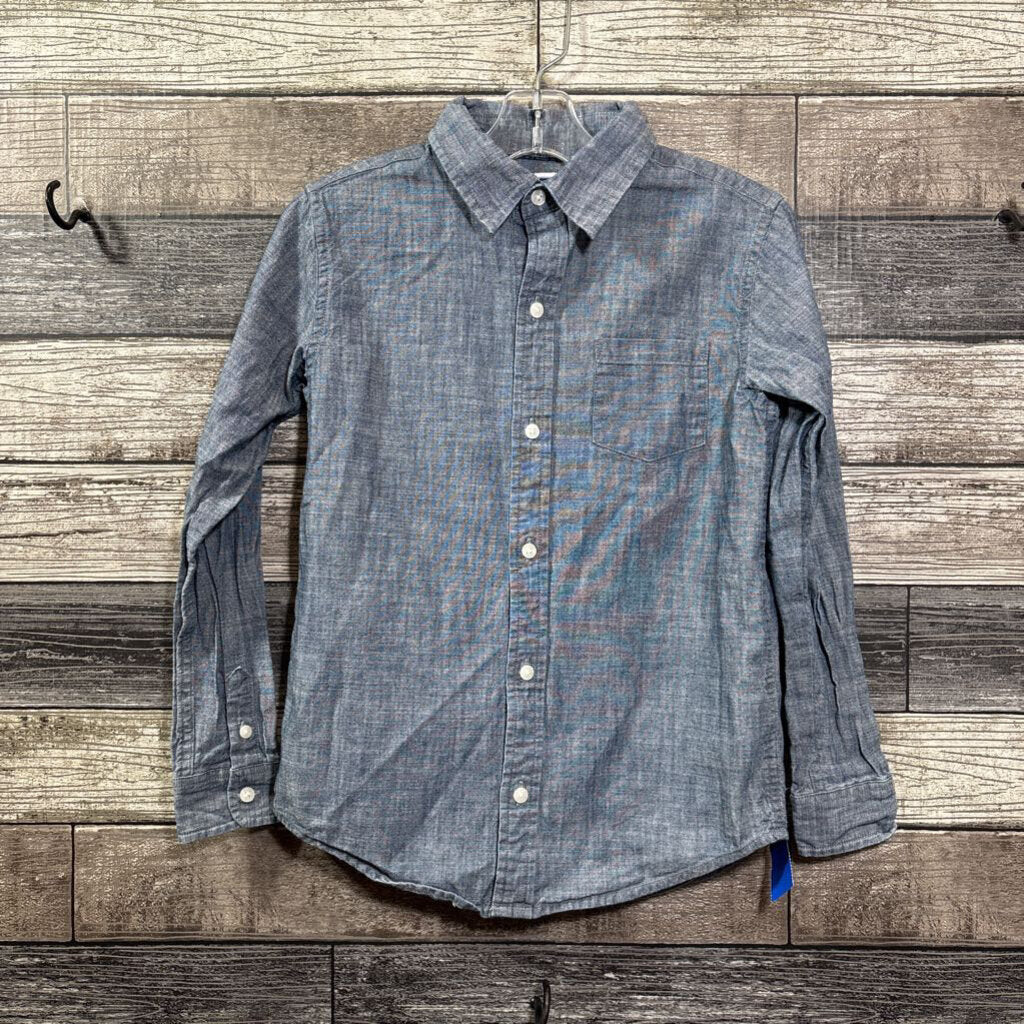 JANIE & JACK LS BUTTON DOWN COTTON SHIRT 7