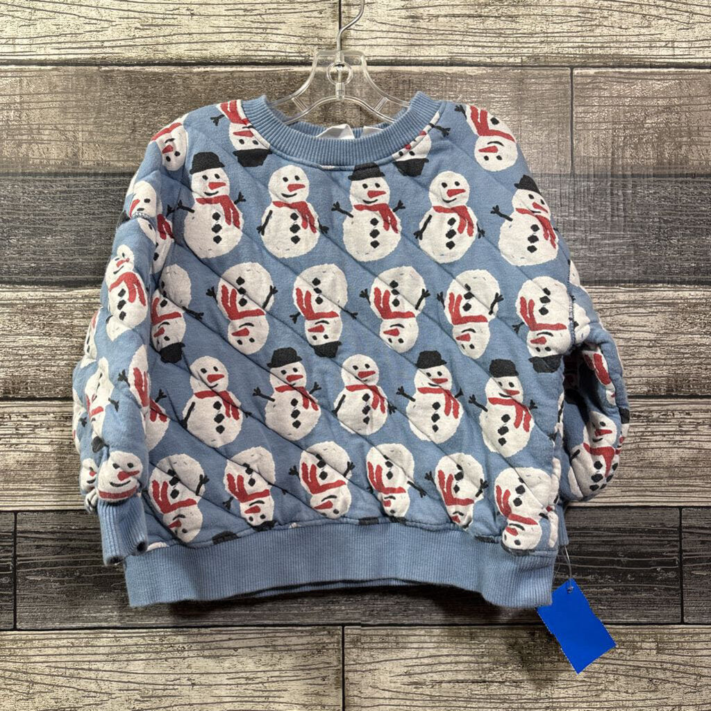 ZARA QUILTED SNOWMAN SWEATSHIRT 18-24 MO