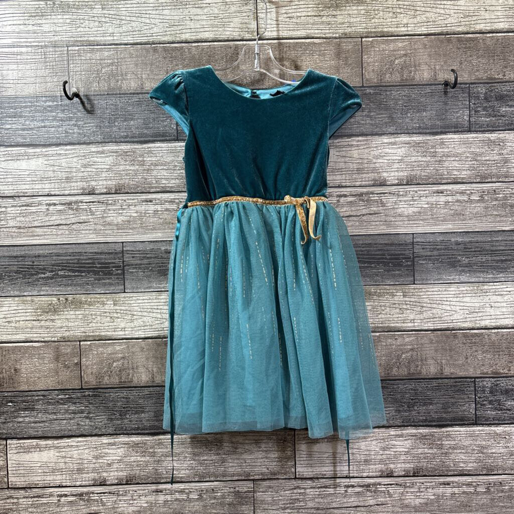 ZUNIE SS VELVET TULLE SKIRT DRESS 6