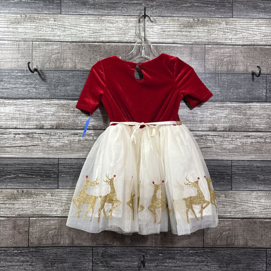 ZUNIE SS VELVET DRESS WITH RUDOLPH TULLE SKIRT 2