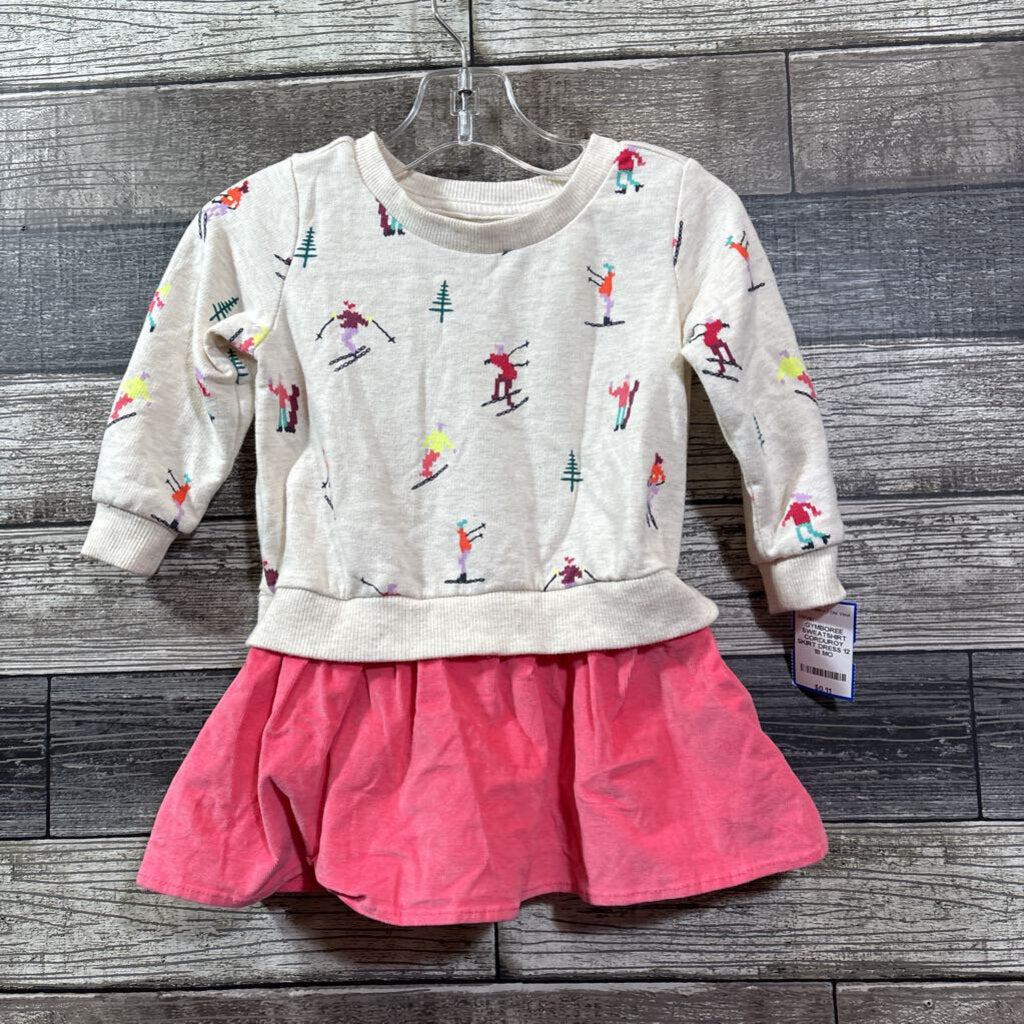 GYMBOREE SWEATSHIRT CORDUROY SKIRT DRESS 12-18 MO