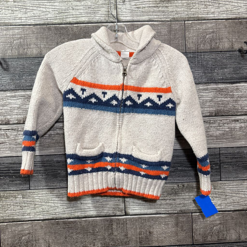 GAP ROLL NECK FULL ZIP COTTON / WOOL SWEATER JACKET 3