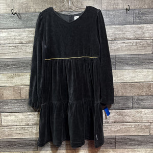 POLARN O PYRET LS BLACK VELVET TIERED DRESS 10/12