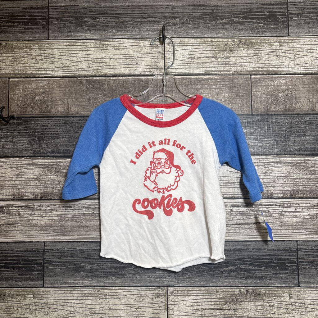 ROYAL APPAREL LS SANTA T-SHIRT 18-24 MO