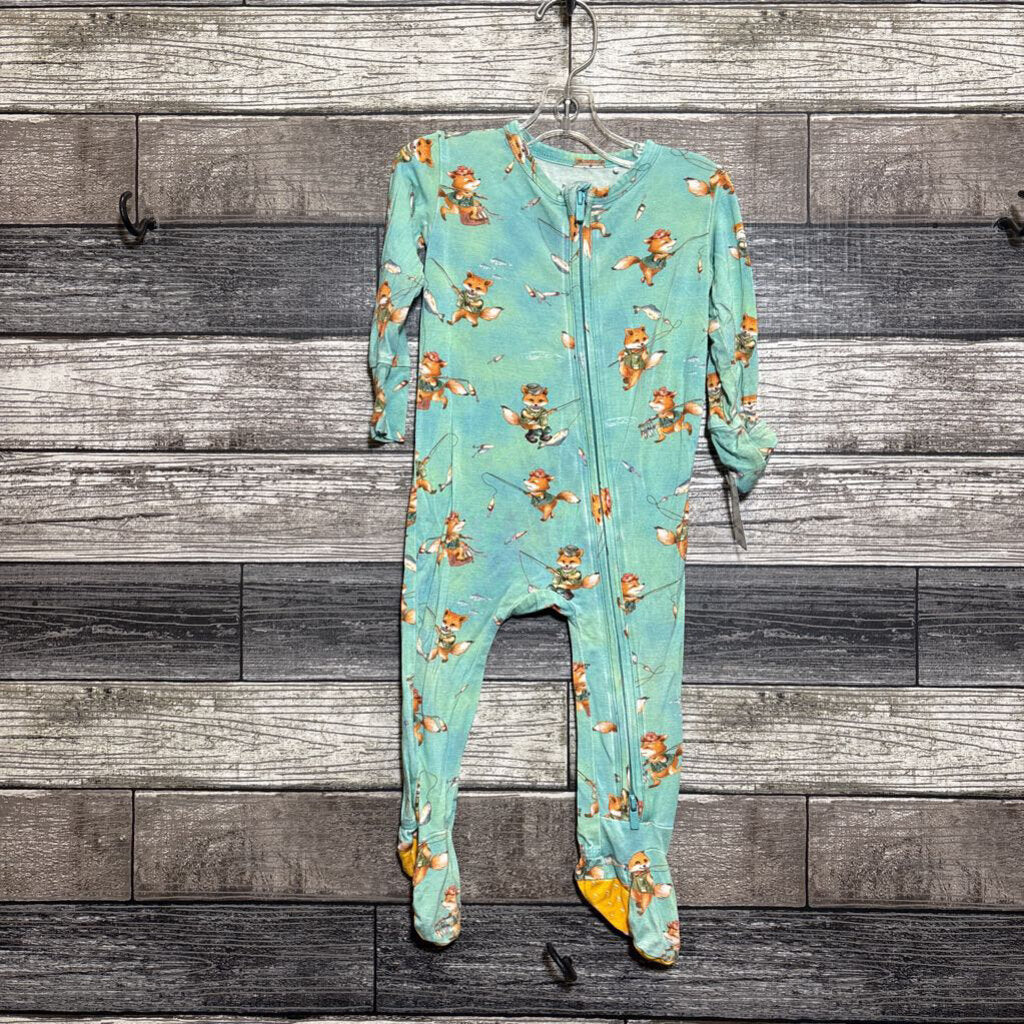 POSH PEANUT BAMBOO PJ 6-9 MO