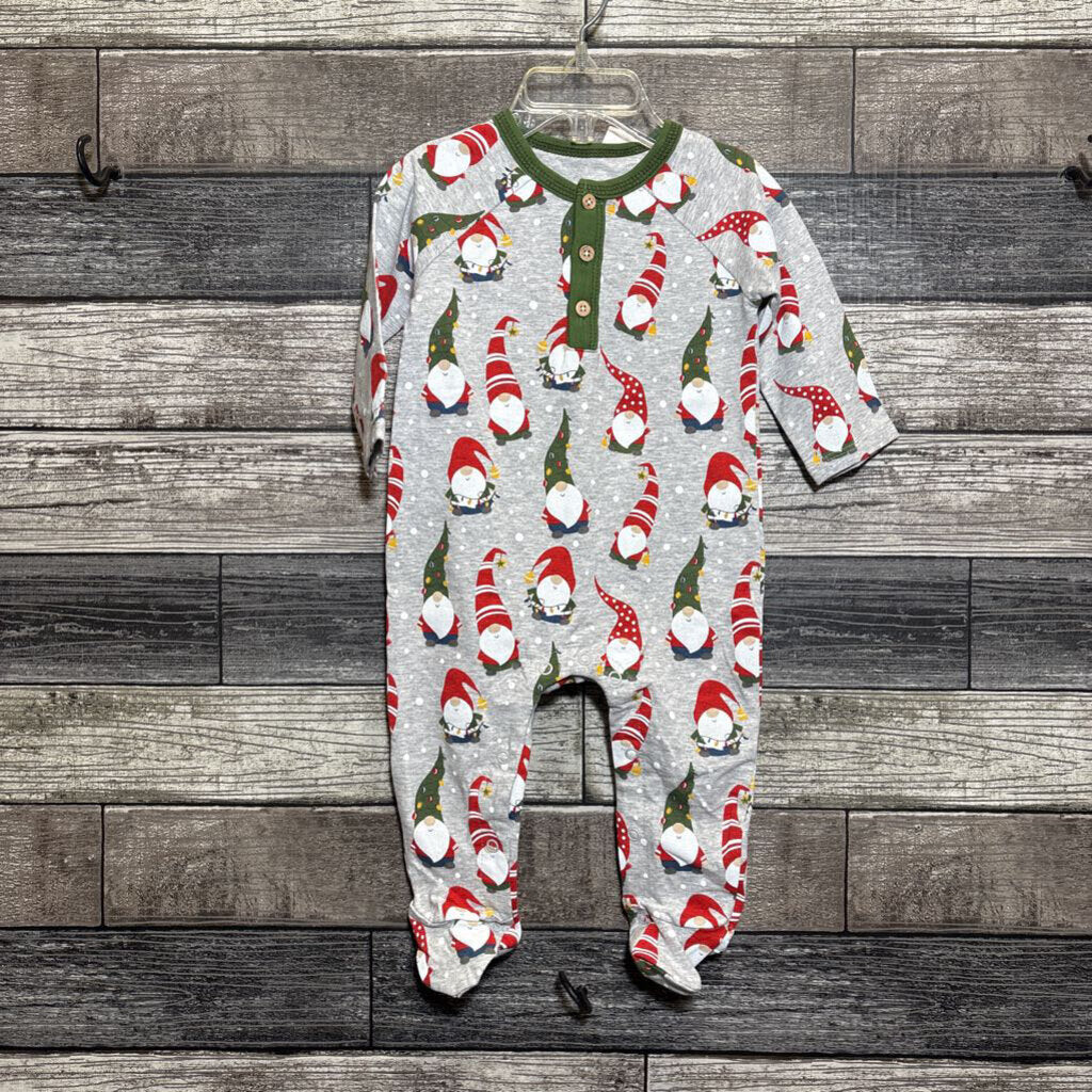 NWT MUDPIE GNOME HOLIDAY FOOTIE PJ 3-6 MO