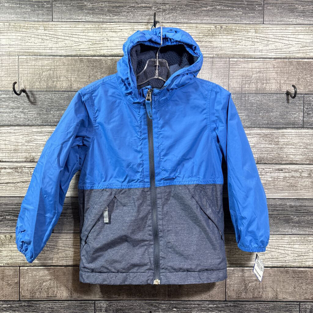 NORTH FACE FLEECE LINED HOODED RAIN JACKET 5