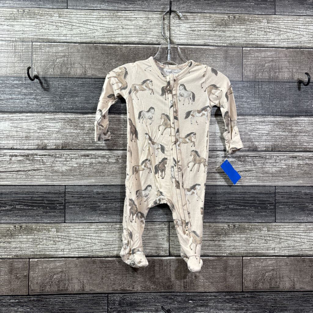 ANGEL DEAR FOOTIE BAMBOO PJ 0-3 MO