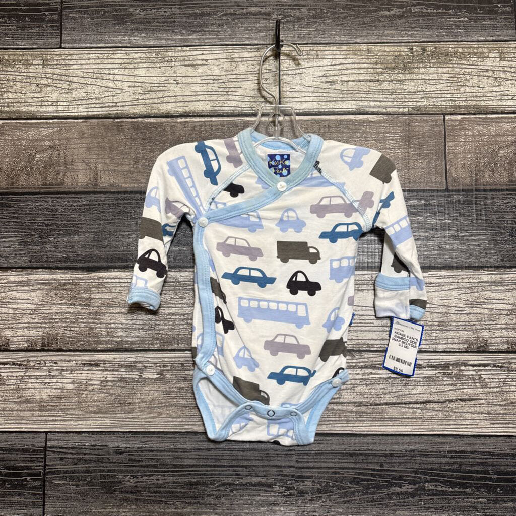 KICKEE PANTS BAMBOO SIDE SNAP BODYSUIT 0-3 MO