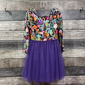 NWT MUSE THREADS LS HOLIDAY BAMBOO DRESS WITH TULLE SKIRT 4/5