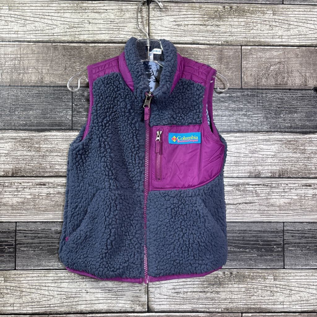 COLUMBIA REVERSIBLE SHERPA NYLON VEST 4