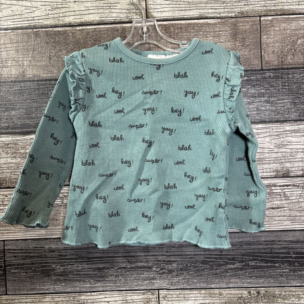 ZARA LS RIBBED T-SHIRT 18-24 MO