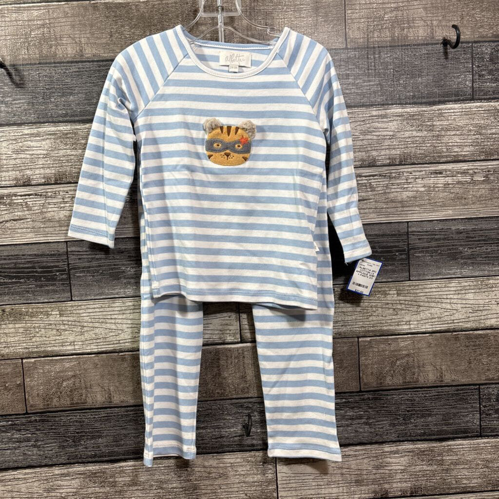 ALBETTA 2PC COTTON LS APPLIQUE SHIRT + PANTS 2/3