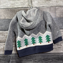 Load image into Gallery viewer, HANNA HOOODED COTTON WINTER SCENE CARDIGAN 70 / 6-12 MO

