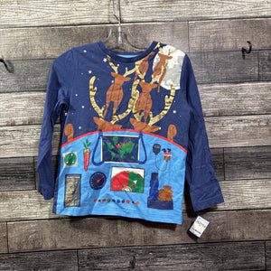 MINI BODEN LS HOLIDAY T-SHIRT 6/7