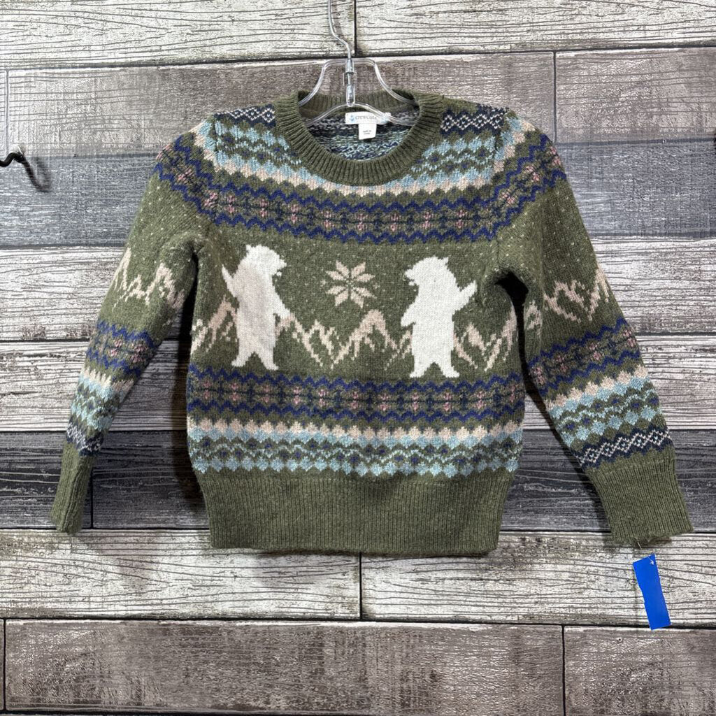 CREWCUTS WOOL BLEND FAIR ISLE SWEATER 4/5