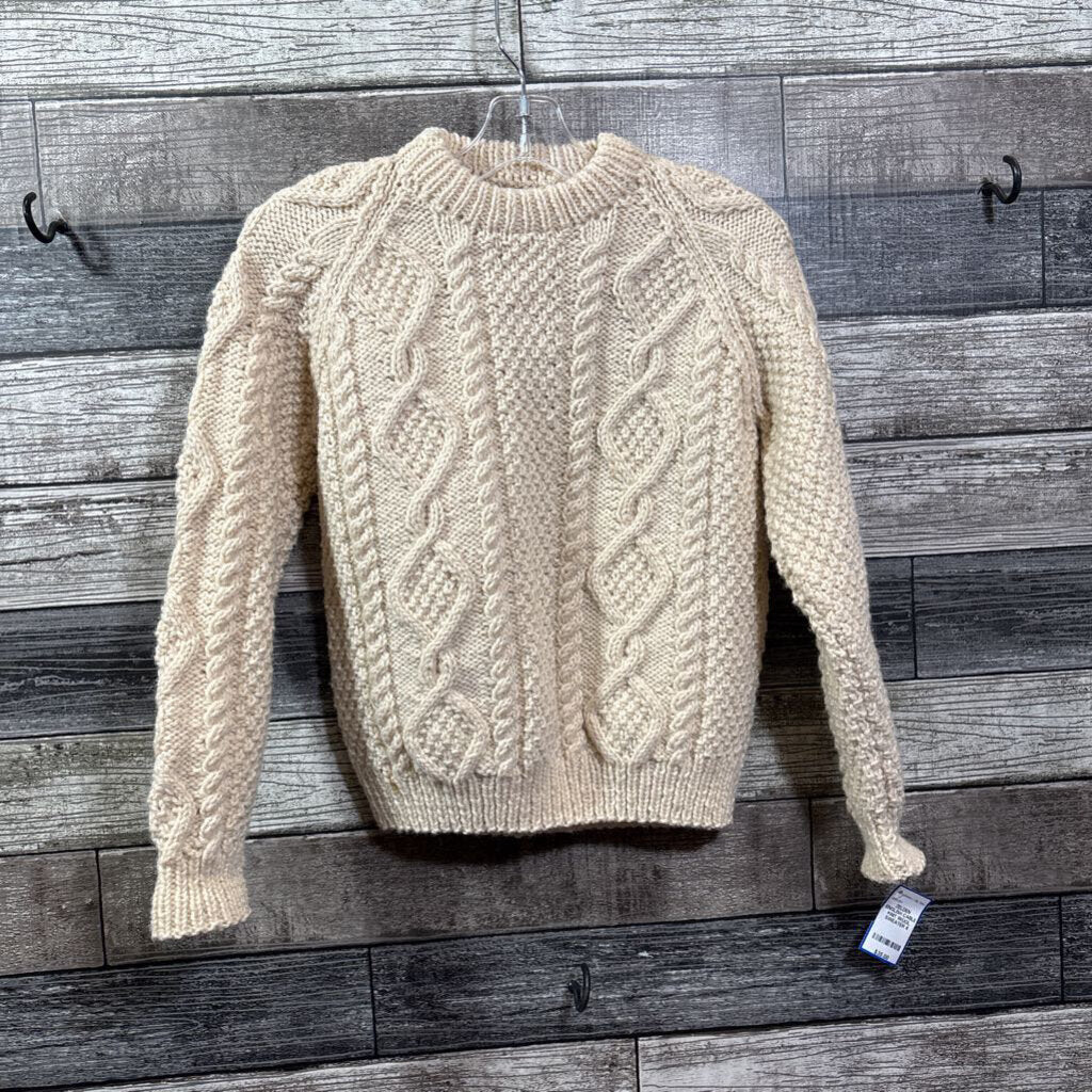 ZELDEN ENGLISH CABLE KNIT WOOL SWEATER 6