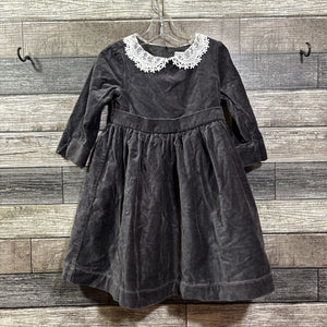 HOPE & HENRY LACE COLLARED LINED VELVET DRESS 4