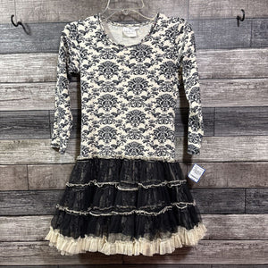 OOH LA LA COUTURE LS COTTON & TULLE DRESS 8