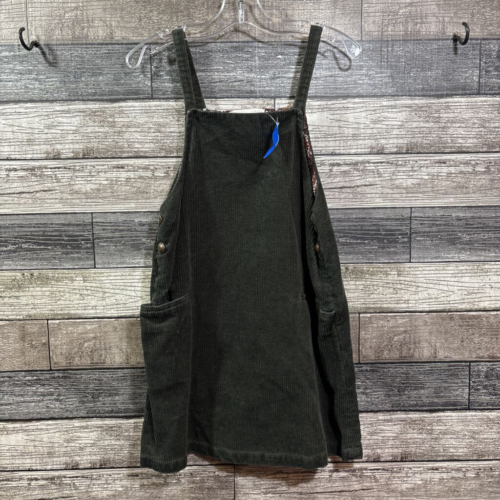 ZARA CORDUROY OVERALL DRESS 9/10