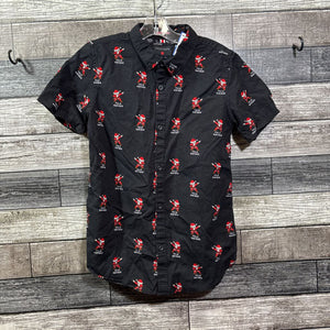 DENIM & FLOWER SS HOLIDAY BUTTON DOWN SHIRT 10