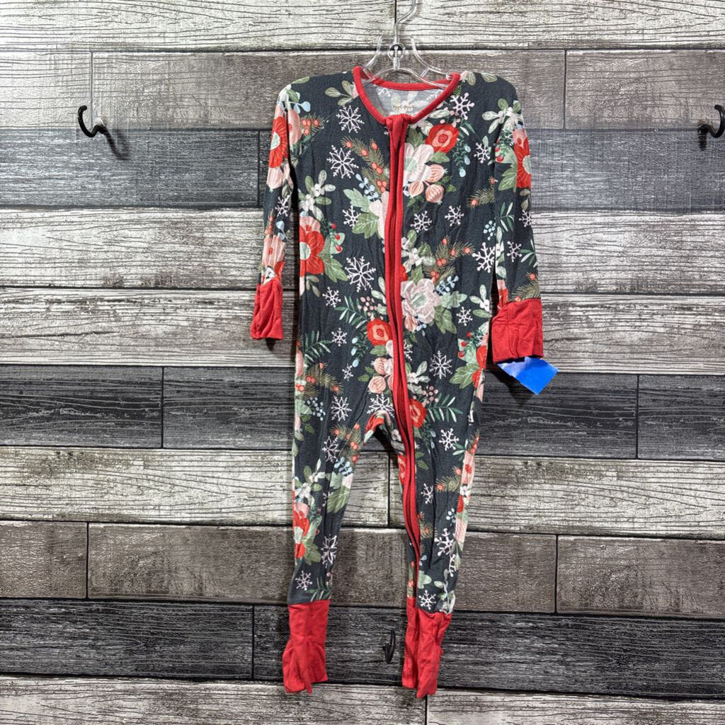 LITTLE SLEEPIES BAMBOO 1PC HOLIDAY PJ 6-12 MO - AS IS