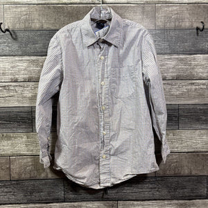 GAP LS GEO PATTERN BUTTON DOWN SHIRT 6/7