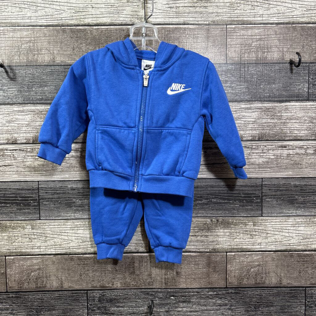 NIKE 2PC FULL ZIP HOODIE + JOGGERS 12 MO