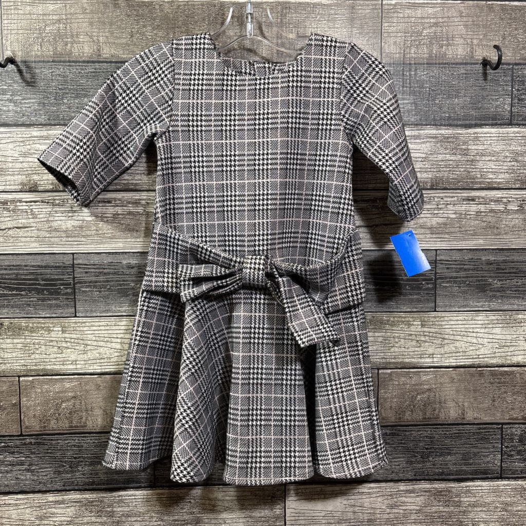 DEUX PAR DEUX 3/4 SLEEVE PLAID DRESS 4