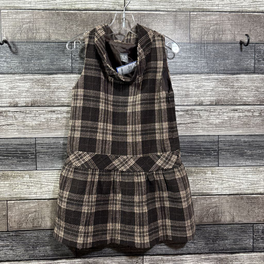 ZARA ROLL NECK PLAID JUMPER DRESS 4/5