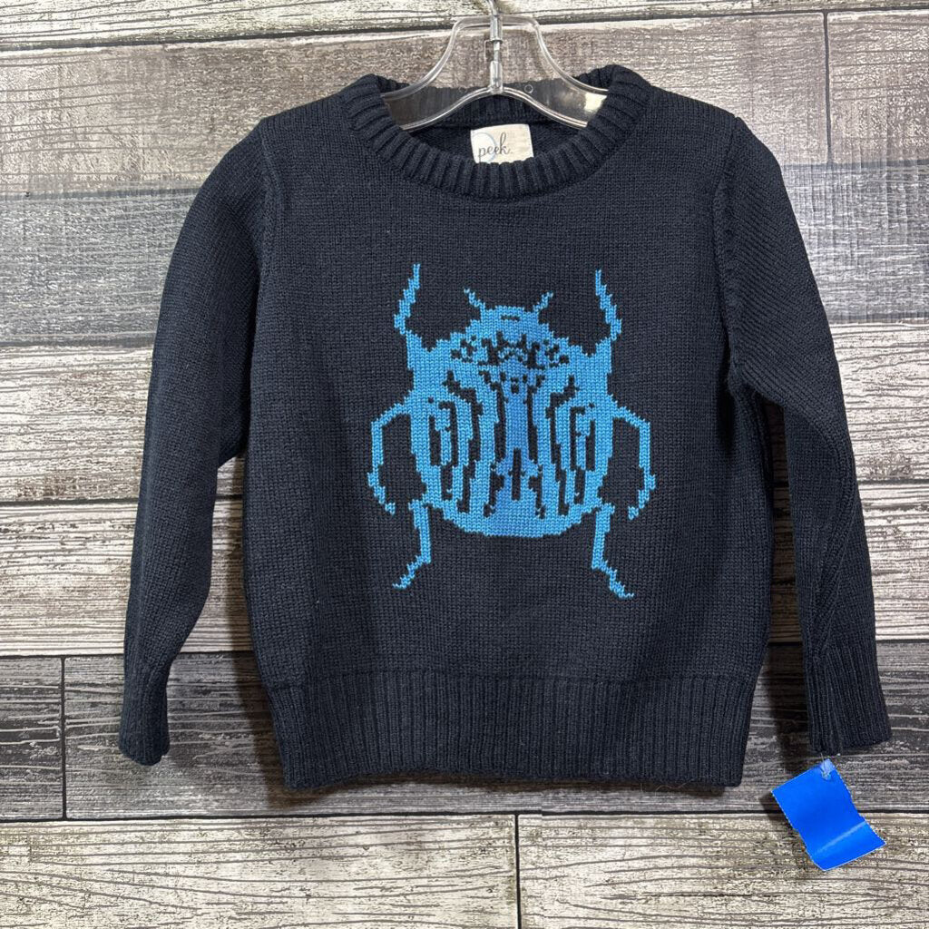 PEEK WOOL BLEND BUG SWEATER 18-24 MO