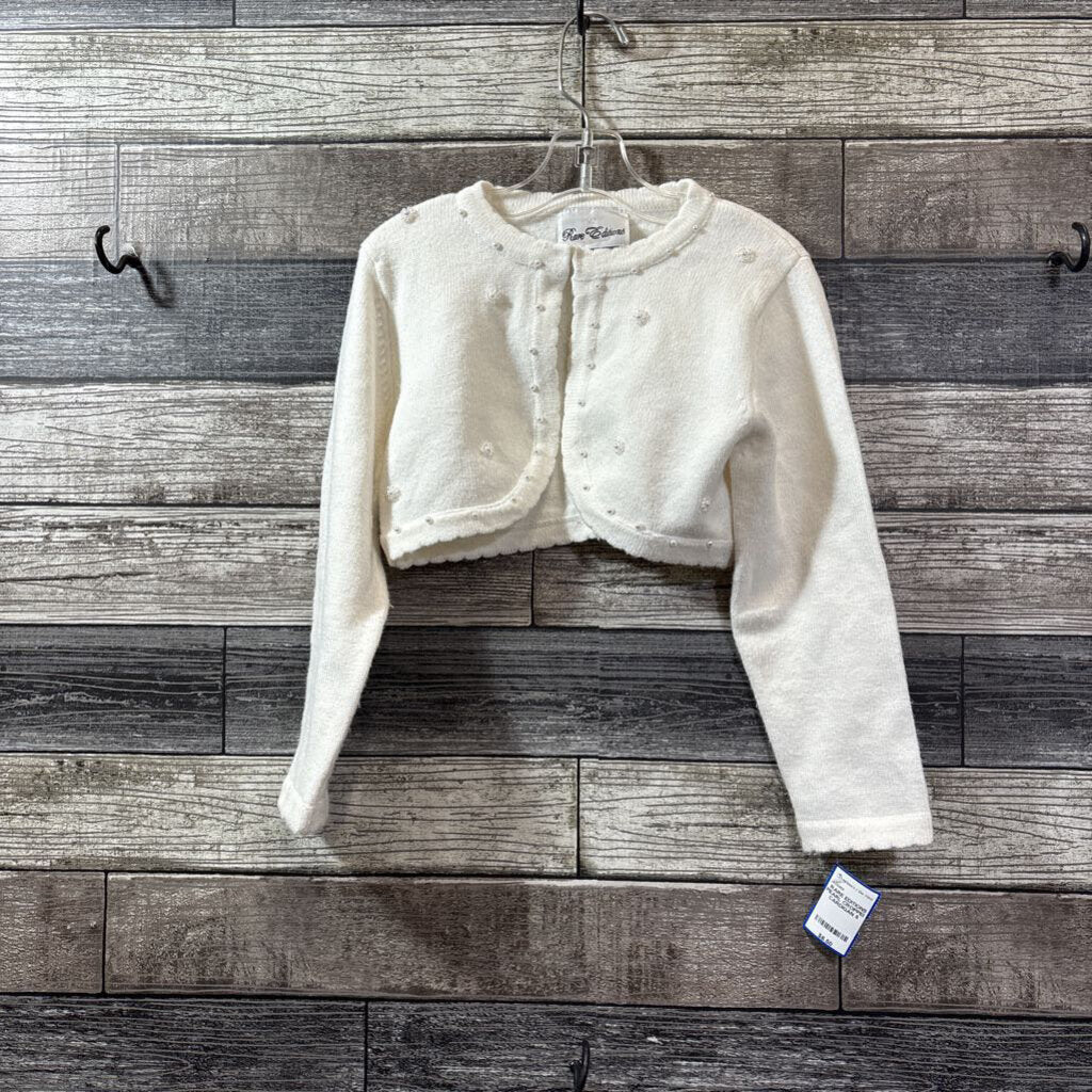 RARE EDITIONS PEARL CROPPED CARDIGAN 5