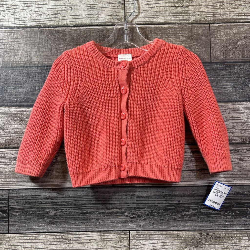 HANNA CHUNKY COTTON CARDIGAN 75 / 12-18 MO
