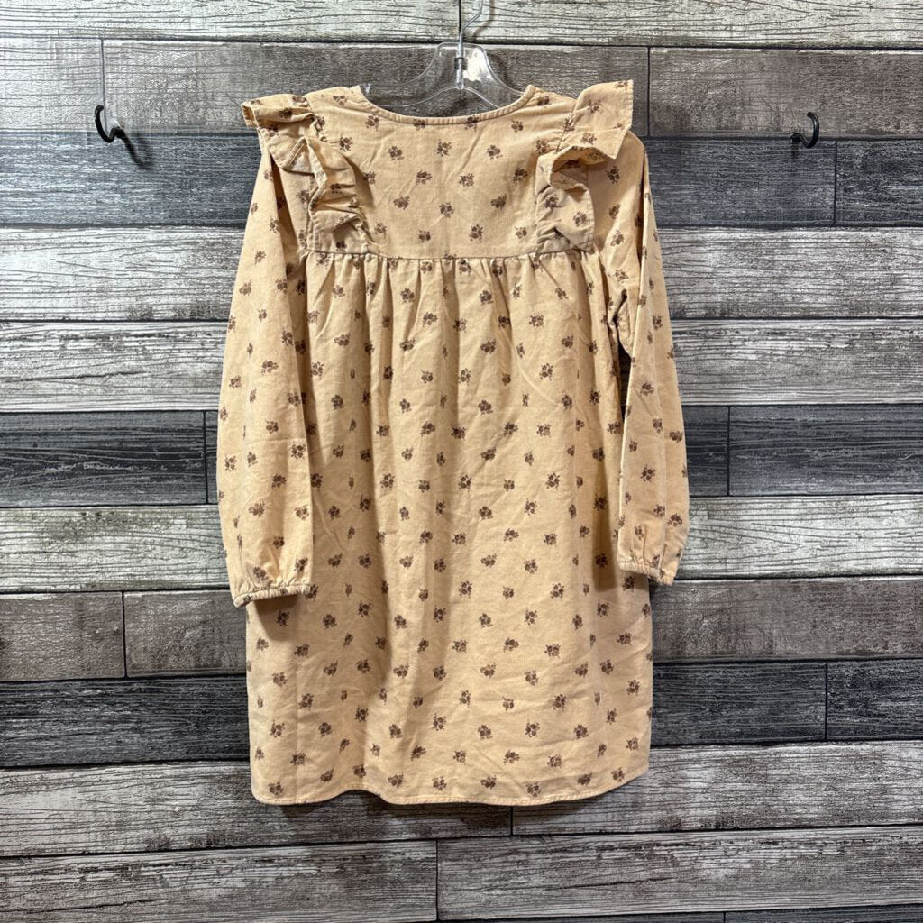 H&M LS FLORAL CORDUROY DRESS 7