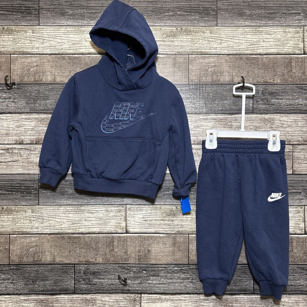 NIKE 2PC SWEAT SET HOODIE + JOGGERS 2