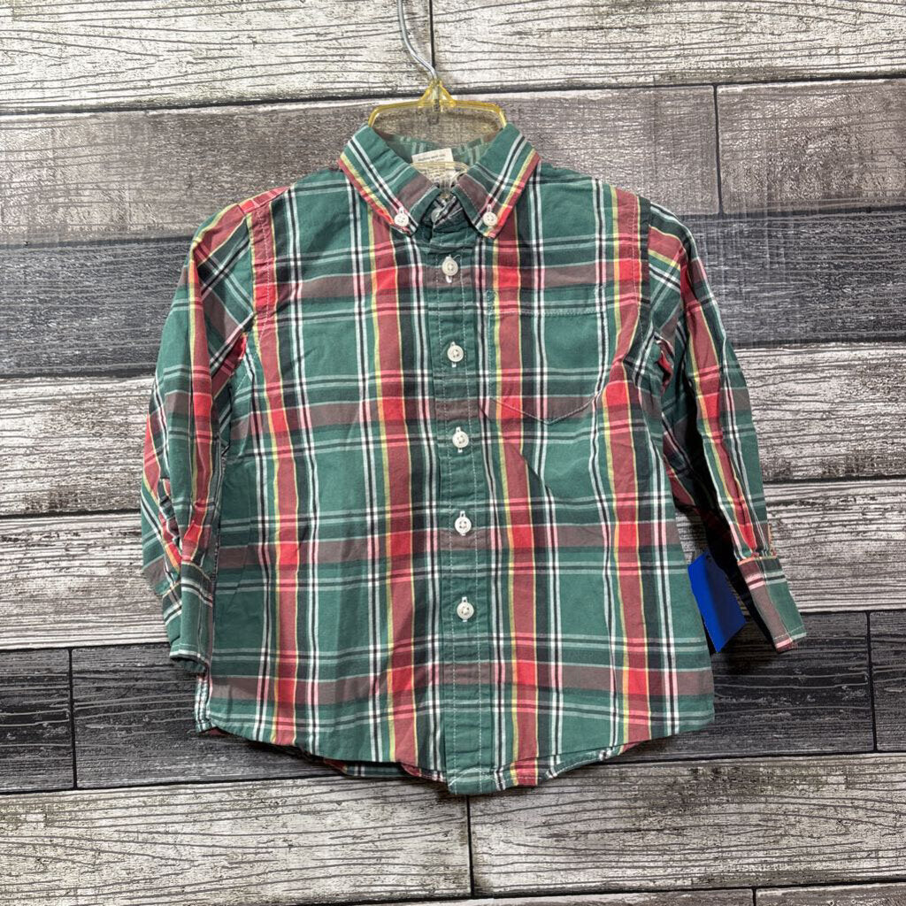 CREWCUTS LS PLAID BUTTON DOWN SHIRT 2