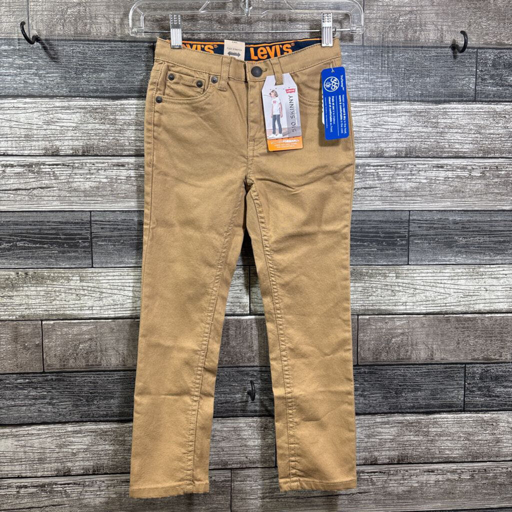 NWT LEVI'S 510 SKNNY STRETCH TAN JEANS 6