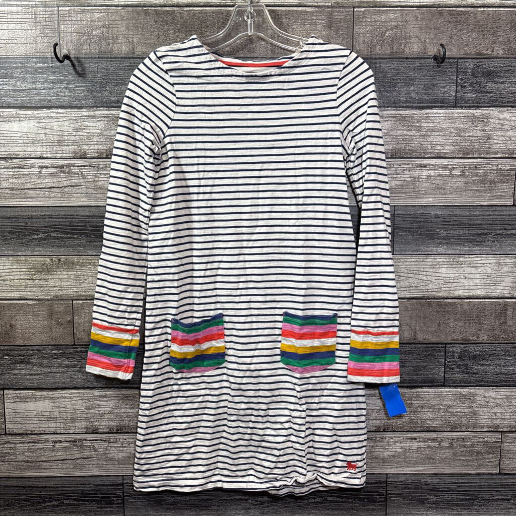 MINI BODEN LS STRIPED DRESS 13/14
