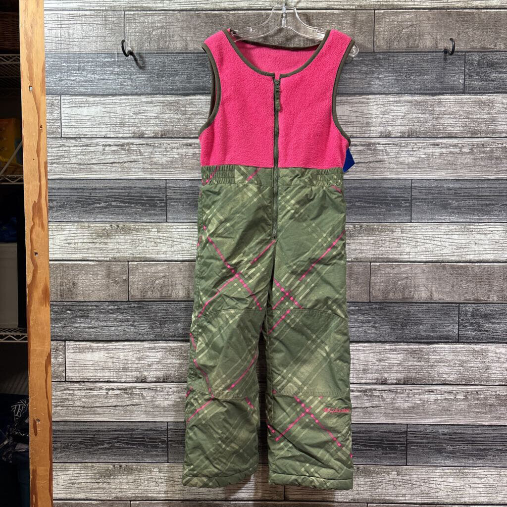 COLUMBIA SNOW BIBS WITH FLEECE TOP 4/5