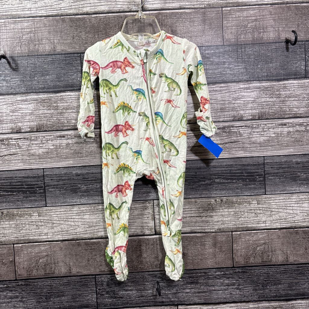 POSH PEANUT BAMBOO FOOTIE PJ 0-3 MO