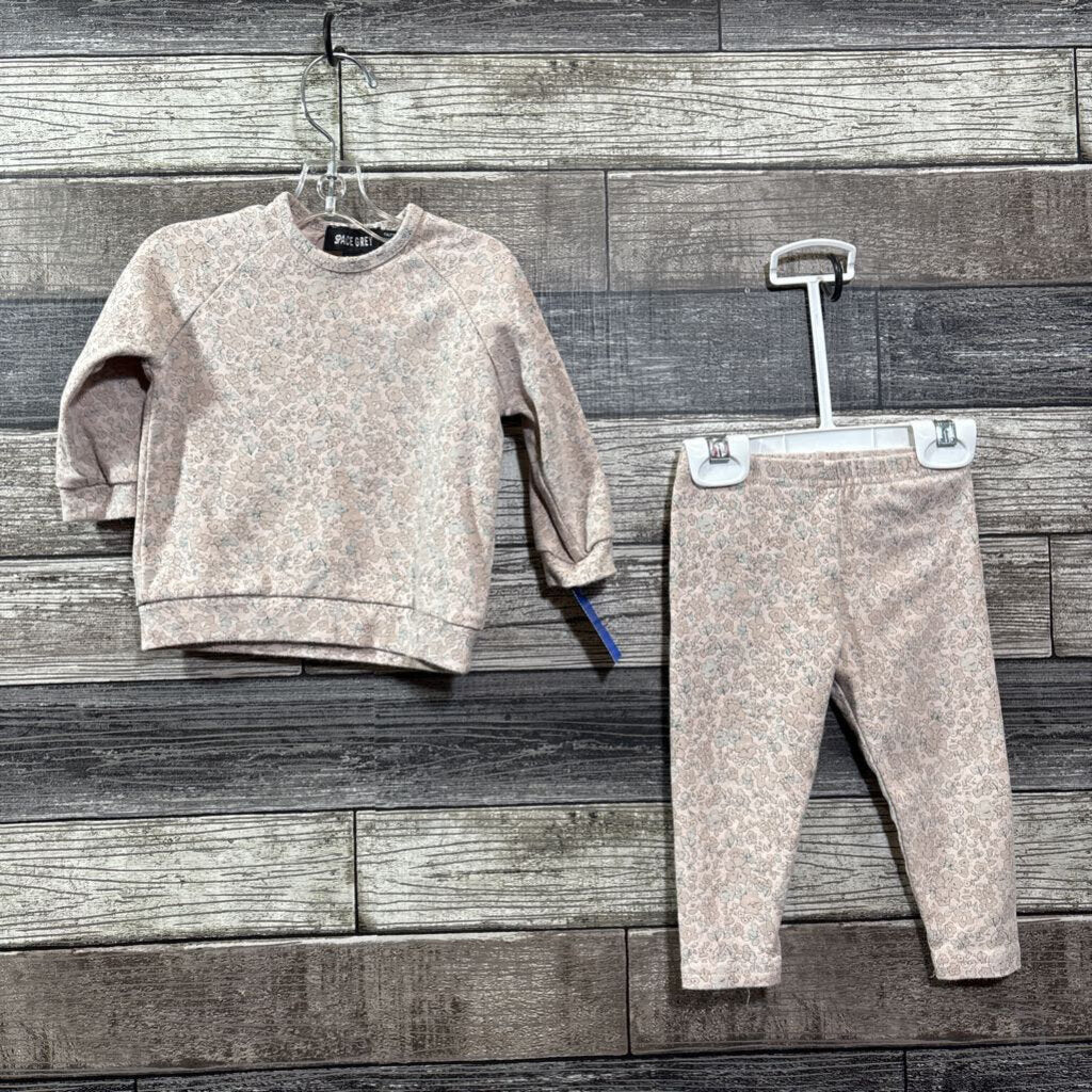 SPACE GREY 2PC PULLOVER + LEGGING 9 MO